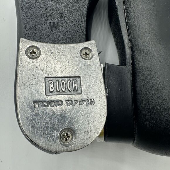 Bloch Techno Tap #3T #2H Kids Youth 12.5 Dance Jazz Tap Lace Up Shoes - Picture 8 of 12